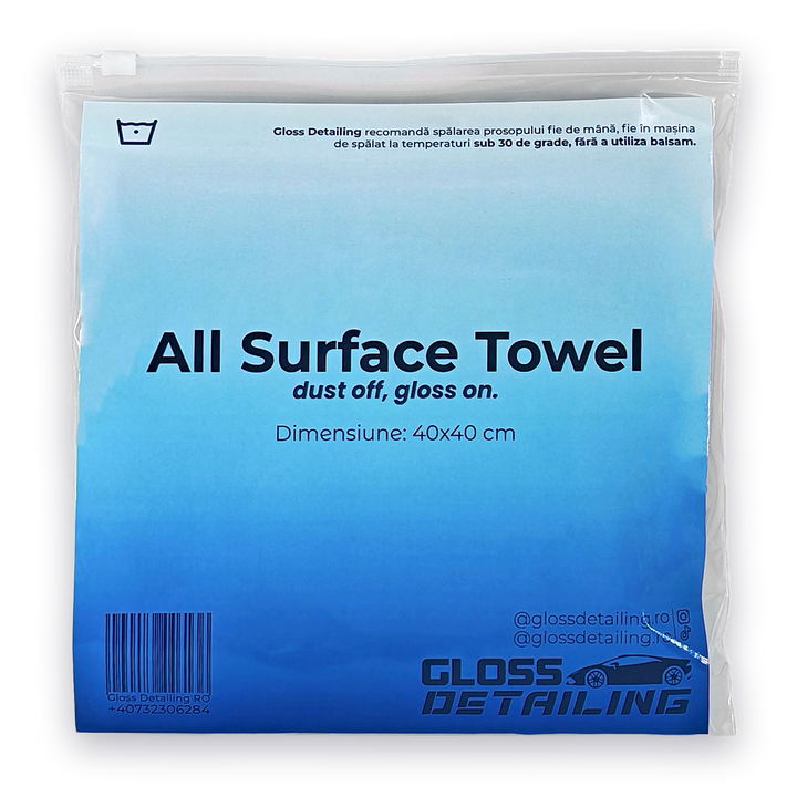 All Surface Towel – laveta din microfibră 40×40 cm, în ambalaj